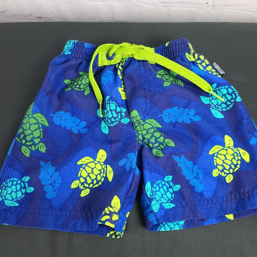 OshKosh Boys Swim Trunks Blue with Turtles…